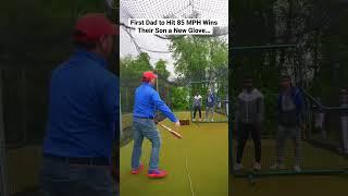 If Your Dad Hits 85+ MPH Exit Velo, You Win a $300 Baseball GLOVE! #shorts #baseball