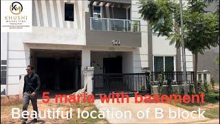 5 marla park facing with basement house for sale park view city Islamabad