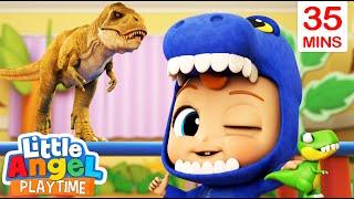 Let's Learn About Dinosaurs! + 35 Minutes of Fun Sing Along Songs by Little Angel Playtime