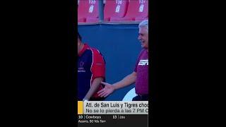 ¡TUCA FERRETTI se reencuentra con GIGNAC previo al partido entre ATLÉTICO DE SAN LUIS vs TIGRES!