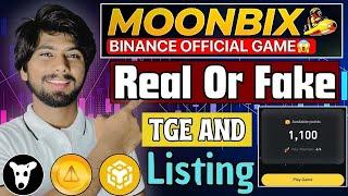 Moonbix Airdrop Fake or Real | moonbix binance, binance moonbix bot