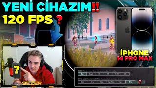 YENİ CİHAZIM !! iPhone 14 Pro Max Test ! 120 FPS ?  -Sezer Pubg Mobile