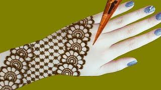 Arabic bridal mehndi designs for back hands - latest easy mehndi design 2020