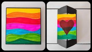 DIY VALENTINE'S DAY SPECIAL CARD | POP UP AND SPIN INTERACTIVE CARD | HANDMADE SCRAPBOOK CARD IDEA