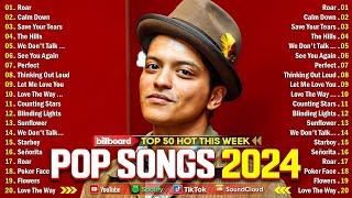 Bruno Mars, Ed Sheeran, The Weeknd, Maroon 5, Adele, Dua Lipa, Rihanna - Billboard Top 50 This Week