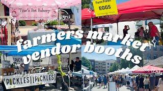 Farmers Market Vendor Booth Inspiration | Ideas for Vendors