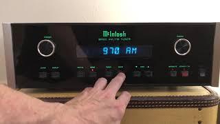 Demo of McIntosh MR85 tuner