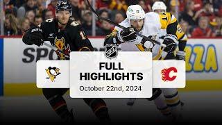 Penguins at Flames | October 22, 2024 | NHL Full Game Highlights