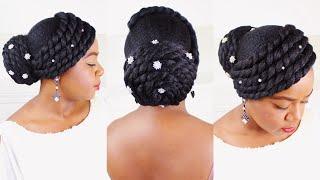 FAUX UPDO ON NATURAL HAIR - BRIDAL HAIRSTYLES by Yasser K