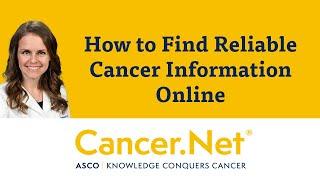 How to Find Reliable Cancer Information Online