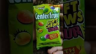 Center fruit soft chews sour candy unwrapping | #shorts