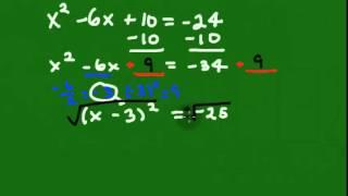 Solving Quadratic Equations: Completing the Square