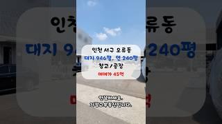 인천 서구 오류동 공장 매매 소식 #인천공장매매 #오류동공장매매