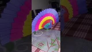 #art # paper peacock # creative #craft # varsha' art # art and craft # varsha art