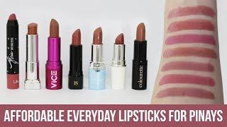 MY FAVORITE AFFORDABLE EVERYDAY LIPSTICKS | PINAY SKIN / PHILIPPINES | Kenny Manalad