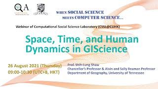 Space, Time, and Human Dynamics in GIScience