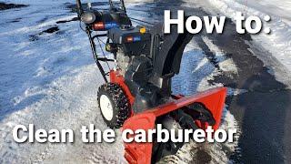 Cleaning the Carburetor on a Toro Snow Blower