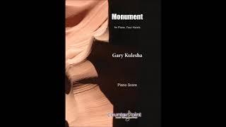 Monument for piano, 4 hands by Gary Kulesha