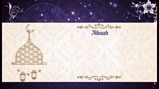 NIkah Invitation Video | Free Islamic Wedding Invitation video 81 | Free & Blank