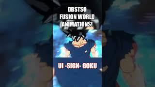 DBSTCG FUSION WORLD ANIMATIONS! - UI -SIGN- GOKU #dbs #dbstcg #ultrainstinct #goku