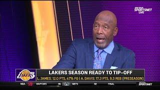 James Worthy reacts to Bronny James scores 17 Pts as Lakers loss to Warriors 132-74