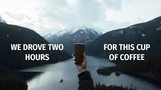 Aeropress Coffee In The Mountains - Brewing Coffee Outdoors At Diablo Lake