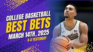 My 5 Best Bets for College Basketball - 03/14/2025 [NCAAB Picks]