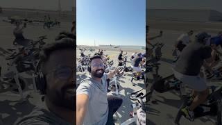 Cycling at Dubai Airport Runway ️ #dubai #dubaiairport #dxbairport #dubailife