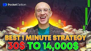 This 1-Minute Strategy Made Me $14,000 - Pocket Option Trading Strategy | Trading PocketOption Live
