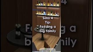 Sims 4 Tip for feeding a big family! #sims4 #tipsandtricks #velvettb