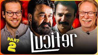 LUCIFER Movie Reaction Part 2/3 | Mohanlal | Vivek Oberoi | Prithviraj Sukumaran