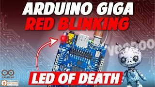 Arduino Giga Red Blinking LED - Quick Fix! #ArduinoGiga