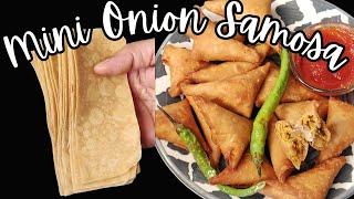 Onion Patti Samosa | Home-Made Samosa Patti | Irani Samosa | Onion Patti Samosa | Mini samosa