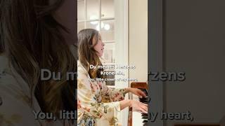 Accompanying myself singing Strauss art song  #lieder #soprano #piano #singer #classicalmusic