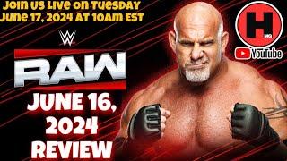 WWE RAW June 16, 2025 Review: The Return Of Goldberg?