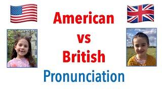 British vs American English pronunciation ("accent"), done by children.