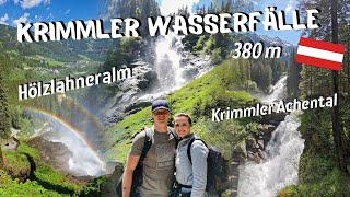 Der höchste Wasserfall Österreichs 380m / Krimmler Wasserfälle / Wanderung bis Hölzlahneralm