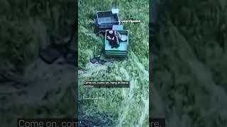 Ukrainian Soldiers Evacuate Their Comrades Using Ground Robots #warinukraine