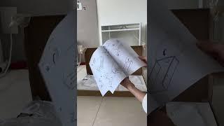 이케아 철제서랍장으로  새학기 책상만들기. 헬메르 조립방법