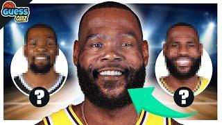 GUESS THE TWO FACES OF MERGED NBA PLAYERS 