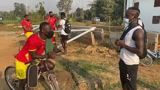 Sadio Mane of Senegal and Naby Keita of Guinea in Cameroon