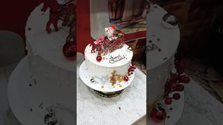 Christmas Cake Design #viral #shorts #christmascake #theme #2024 #2025christmas #cake