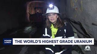 CNBC visits the world's highest grade uranium deposit 1,600 feet underground