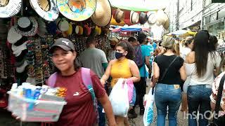 Movimento do comércio no centro de Manaus/ Andando nas ruas do centro de Manaus, rua do bate palmas.