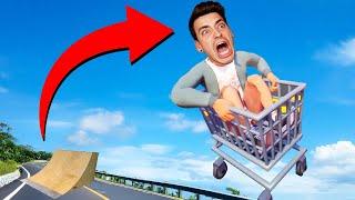 SHOPPING CART vs. GIANT RAMP! (Carts Of Glory)