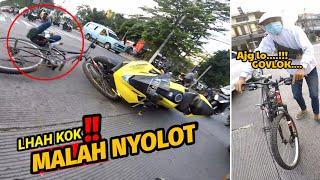 UDAH SALAH NYOLOT || 4DU BANTENG X SEPEDA || Ribot ditengah jalan || Motovlog indonesia