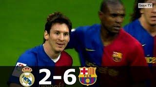  Реал Мадрид - Барселона 2-6 - Обзор Матча Чемпионата Испании 02/05/2009 HD 