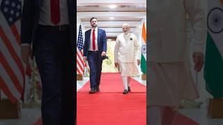 PM Modi and US Vice President J.D. Vance hold talks at 7, LKM | #shorts