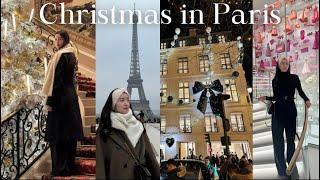 paris vlog: Christmas market, hot chocolate & onion soup, DIOR museum! 