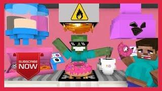 Monster School: WORK AT DONUT PLACE! - Minecraft Animation